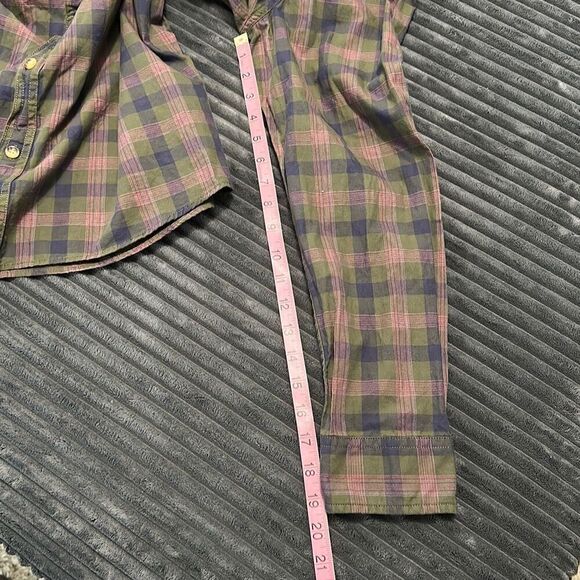 Alesbury Samson Long Sleeve Twill Workshirt Plaid Green Regular Fit Shirt Men’s - Picture 7 of 8